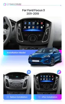 Android 10.0 GPS de Navigare Radio, DVD Player pentru Ford Focus 2012-2017 Video Player Stereo Headuint hartă gratuită a Construit în Carplay dsp