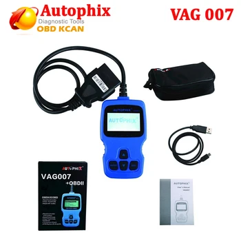 Profesionale Autophix VAG007 motor, ABS, Airbag, transmisie, radio, clima control Funcționează Vag Scanner