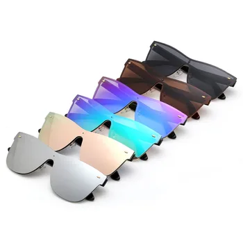 AEVOGUE ochelari de Soare pentru Femei Siamezi Obiectiv Spectacol de Brand Design fără ramă de Vară Stil de Ochelari de Soare Oculos De Sol UV400 AE0323