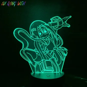 Copiii se răcească Led Lumina de Noapte Anime Eroul Meu mediul Academic Froppy Veioza pentru Dormitor Copil luminaria Fata Led-uri Lampa de Noapte Broasca Manga