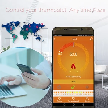BEOK Termostat WIFI App de Control Programabil Incalzire Pardoseala Inteligent Controler de Temperatura Pentru Casa Inteligentă de Start Google si Alexa