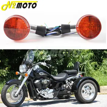 E13 Motocicleta din Față și din Spate Lumina de Semnalizare 11V/21W Indicator Flasher Amber de Semnalizare pentru Honda Shadow 400 750 VT750 2004-2007