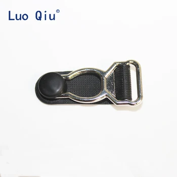 Luo Qiu 1.2 cm Jartiera clip Îmbrăcăminte clip accesorii de Îmbrăcăminte Cusut Consumabile Metal Argintiu+Negru PP suspensor clip 50 buc/lot