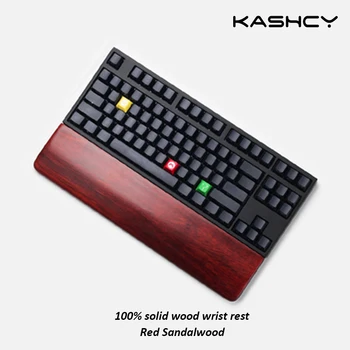 Kashcy Solid lemn de Santal Roșu din Lemn de Palmier Restul Ergonomic Pentru Jocuri de noroc Mecanice Tastatura Încheietura mâinii Suport Pad ,60 87 104 108keys