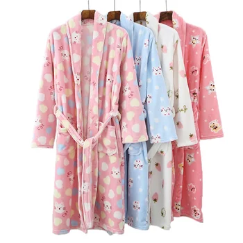 Părinte-copil costum de Flanel halat de baie pijamale 2020 Copii pijamale Halat de fata băieți Copii haine Mama Fiica haine