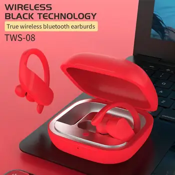 Wireless Căști Bluetooth TWS Cască Stereo Sunet Cu Portabile de Încărcare Cutie Telefon Mobil Căști Cu Microfon Casca TWS-08