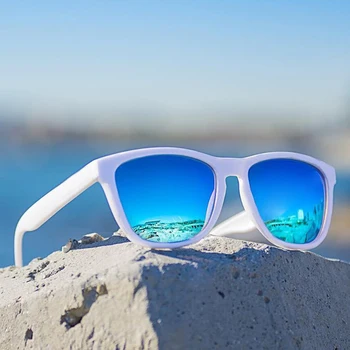 Dokly Unisex cadru alb albastru ochelari de Soare lentile Oglindă Oculos Ochelari de Soare Gafas De Sol moda ochelari de Soare Femei și Bărbați ochelari de soare
