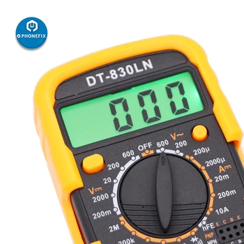 DT-830LN Mini Multimetru Digital cu Iluminare din spate LCD Display Voltmetru Ampermetru de curent ALTERNATIV Curent continuu Tensiune Metru Tester Instrument Electronic