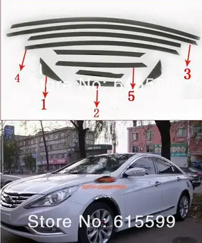 Din oțel inoxidabil Fereastră Chrome Turnare pragului de Linii Pentru Hyundai Sonata 2011 8 2012 de înaltă calitate