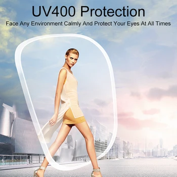 Lentile fotocromice UV400 Anti-blue Light de Protecție Lentile Asferice Bărbați Femei Rășină Miopie Obiectiv 1.56 1.61 1.67 1.74