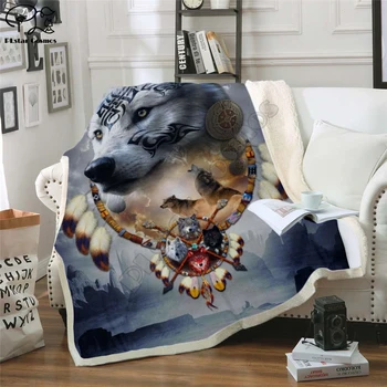 Animale galaxy lup cu Gluga Pătură 3D full tipărite Portabil Pătură Adulți/Copii Fleece Pătură picătură de transport maritim