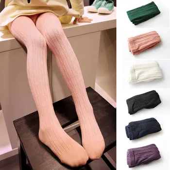 V-COPAC Copil Colanti cu Dungi Verticale Copil Ciorapi Tricotate Fete Ciorapi de Bomboane de Culoare Dresuri Pentru Copii Scoala Ciorapi