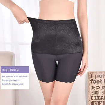 De Mari Dimensiuni Pantaloni Femei Fără Sudură De Înaltă Talie Pantaloni Sex Feminin Sexy Corp Slăbire Pantalon Fund De Ridicare Postpartum Chilotei Lenjerie Femme