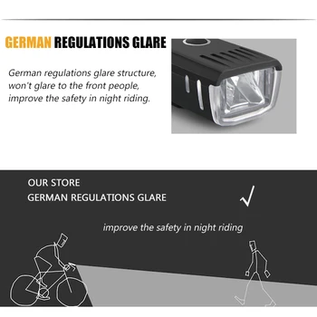 400 Lumeni Lanterna Pentru Bicicleta Anti-orbire Biciclete Inteligent de Lumină USB Reîncărcabilă MTB Lampă Față Ciclism Faruri Accesorii pentru Biciclete