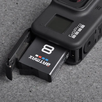 Batmax 2 buc 1680mAh Baterie pentru GoPro Hero 8 Li-ion Eroul 8 Negru Akku Accesorii + Triplu USB Încărcător cu Port de Tip C