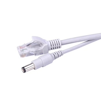 5M/10M/20M/30M Opțional 2.1 mm/5.5 mm jack RJ45 + DC Extensie Ethernet Cablu CCTV Pentru Camere IP Sistem NVR