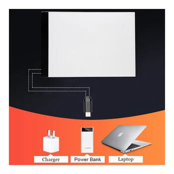 A4/A3 Estompat LED Lumina de Diamant Instrumente de Pictură Tableta Pad USB Plug de Diamant Broderie Accesorii cruciulițe instrument