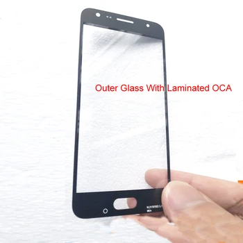 10buc LCD Fața Exterioară a Sticlei Cu OCA Laminat Pentru Samsung Galaxy J5 2016 2017 J500 J510 J530 J530F