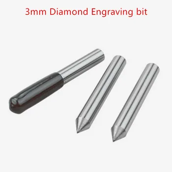 6mm gravură pen tool Diamant sfat punct de 8mm gravură pic gravor de frezat cnc cutter metalic de oțel de Sculptură în piatră instrumente
