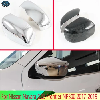 Pentru Nissan Navara D23 Frontieră NP300 2017-2019 ABS Cromat Usa Oglinda Laterala Capacului Ornamental Vedere în Spate Capac de Acoperire Laminat Garnitura