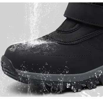 Noi 2020 Femei Cizme Impermeabile din Piele de Zăpadă Slip-on Cizme de sex Feminin de Pluș Cizme de Iarna pentru Femei Cald Glezna Pantofi de Iarna Femei