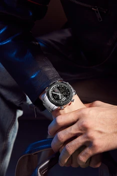 NAVIFORCE Brand Bărbați Ceas de Moda Cronograf Ceasuri Sport Ceas Analogic Digital apă până la 3atm rezistent la apă Ceas de mana Dual Display de Cuarț