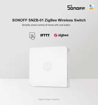 SONOFF SNZB-01 - Zigbee Comutator Wireless Mini Dimensiunea Link-ul de ZigBee Pod cu Dispozitive WiFi Le Face mai Inteligent prin intermediul eWeLink APP