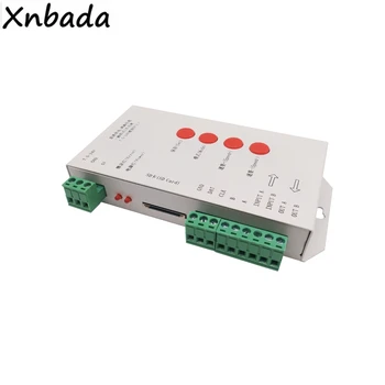 Banda Led RGB Controller-T-1000 Cu 256M Card SD 2048Pixels Pentru WS2801 WS2811 WS2812B LPD6803 SK6812 Benzi cu Led-uri DC5-24V