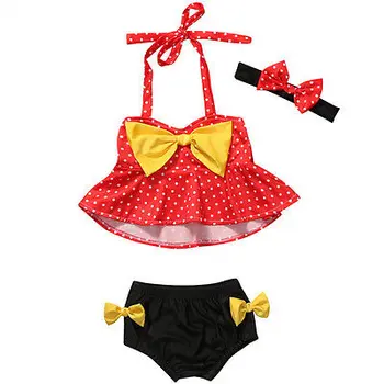 Citgeett Pentru Copii Toddler Copii Fete Dot Bikini, Tankini De Costume De Baie Costum De Baie Vara Beachwear