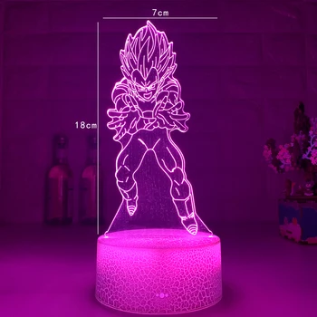 Cele mai noi 3D LED Lumina de Noapte Anime Acțiune Figura 7 Culori Atinge Iluzie Optică Lămpi de Masă Model de Lampa Cadouri Fabrica de Dropshipping