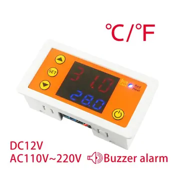 AC110V-220V DC12V Termostat Răcire Încălzire regulator de Temperatură cu Buzzer