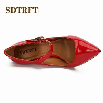 SDTRFT multicolor Club de noapte RED pantofi de Partid femeie Catarama a Subliniat Toe pompe de Nunta barbati îmbracati in femeie sapato feminino Plus:40-47 48