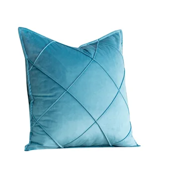 Catifea Nordic Canapea Perne de Lux Satin Perna Pentru Camera de zi Masina Decorative 45x45 30x50 Galben Albastru
