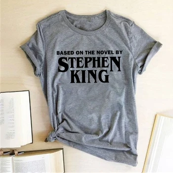 Bazat pe Romanul lui Stephen King Imprimate T-shirt Femei de Vară 2020 Tricouri pentru Femei Vrac Echipajul Gât Harajuku Haine de sex Feminin