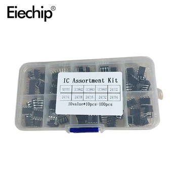 50pcs 100buc circuit integrat diy kit electronice adoptă BAIE IC NE555 UC3842 24C08 și Optocuplor 4N25 4N35 MOC3021 MOC3063