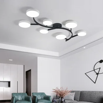 Nordic LED lampă de plafon personalitate creatoare din fier forjat camera de zi sala de mese lampa de acasă simplu și modern, dormitor lampa