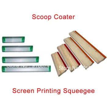 Discount 1 buc Ecran de Mătase Imprimare Racleta de Cerneală Racleta Ecran de Imprimare de Aluminiu Emulsie Scoop Coater Instrumente