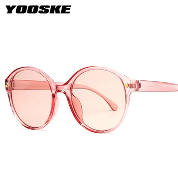 YOOSKE Femei de Epocă Ochelari de Soare Doamnelor Retro Rotund ochelari de Soare Barbati de Brand Designer de ochelari de soare Clasic de Ochelari de vedere