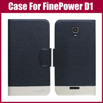 Vânzare Fierbinte! FinePower D1 Caz de Înaltă Calitate 5 Culori de Moda Flip Ultra-subțire din Piele Capac de Protecție Pentru FinePower D1 Caz