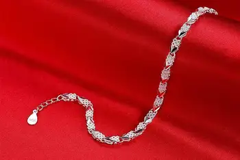 Calitate De Top Argint 925 Bratari Pentru Femei Accesorii De Nunta Lady Fahsion Zircon Geometrice Brățară Fata Cadou