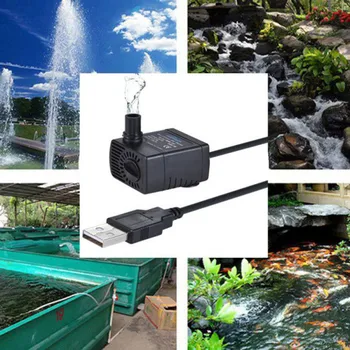 Acvariu USB Pompa de Apa Rezervor Ultra-silențioasă Submersibile Apa de Fantana Pompa Filtru Iaz cu Pești Fantana Rezervor de Pește Mic Y