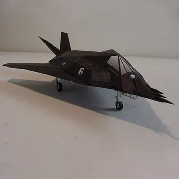 1:32 AMERICAN F-117 Stealth Bomber Nighthawk 3D DIY Hârtie Model de Carte de Clădire Seturi de Constructii jucarii Jucarii Educative Model Militar