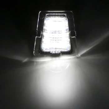 LEEPEE LED Alb Numărul de Înmatriculare Lumina pentru Jeep Wrangler JK JKU perioada 2007-2018 Mașină de Licență Lumină Accesorii Auto