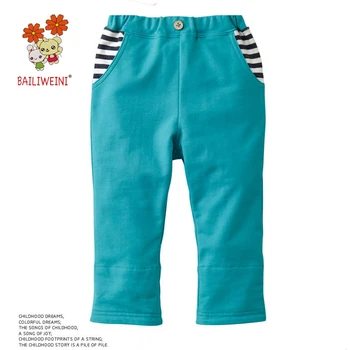BAILIWEINI2020 primăvară nouă băieți anti-picior de buzunar pantaloni pantaloni cu dungi de cusut pantaloni