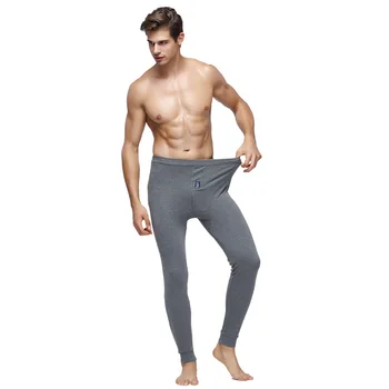 2020 Toamna Iarna pentru Bărbați Chiloți Solid Cald Lenjerie de corp Termice Pantaloni Bumbac Moale Lung Johns Pantaloni Sexy Slim Somn Pantaloni