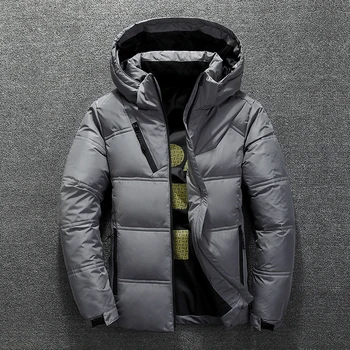 2019 Brand de îmbrăcăminte pentru Bărbați cald în timpul iernii slim fit Casual sacou în jos/de sex Masculin hanorac Super-subțire de lumină în Jos straturi puffer jacheta barbati 3XL
