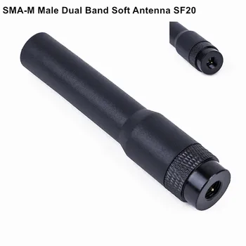 Pentru Baofeng Radio Portabil Mini Moale Antena SMA-M Masculin Dual Band SF20 UV-3R KG-UV6D KG-UV8D două fel de Radio Antena SF-20