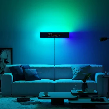 Nordic RGB LED Lampă de Perete pentru Dormitor, Noptiera,Decorațiuni de Perete de Lumină Colorate în Camera de zi Interior de Birou Corpuri de Iluminat