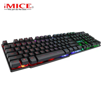 IMice cu Fir Gaming Tastatura led 104 Taste Tastatură Mecanică RGB Tastatură cu iluminare de fundal pentru PC Gamer Teclado Gamer Mecanico Clavier
