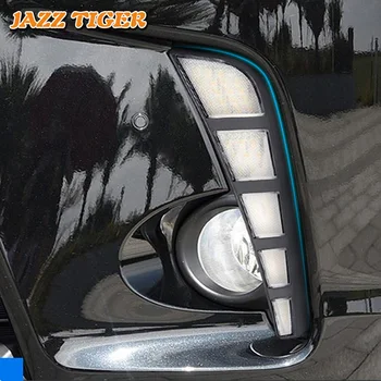 JAZZ TIGER 2 BUC Galben de Semnalizare Functie Auto 12V DRL LED Lampă pentru circulație Diurnă Lumina Zilei Pentru Toyota Highlander 2018 2019